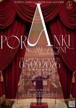 Głogów Wydarzenie Koncert PORANKI MUZYCZNE U GRYPHIUSA – FILHARMONIA SUDECKA