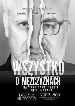 Głogów Wydarzenie Spektakl WSZYSTKO O MĘŻCZYZNACH